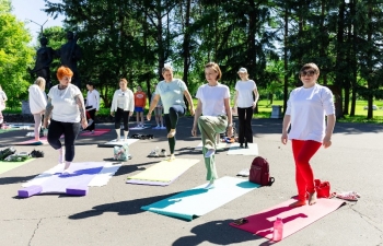 The 10th International Day of Yoga - Komsomolsk-on-Amur, Khabarovsk Krai